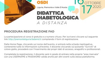 Didattica Diabetologica a distanza