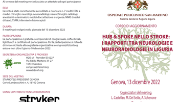 “Hub&spoke: i rapporti tra neurologie e neuroradiologie in Liguria”