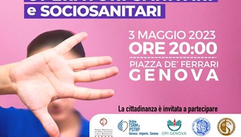No alla violenza contro gli operatori sanitari, fiaccolata a Genova