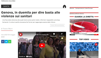 Genova, in duemila per dire basta alle violenze sui sanitari 