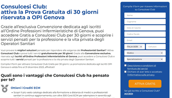 Acquisizione crediti ECM in Fad, promozione di OPI Genova