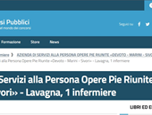 Concorso pubblico, per esami, per la copertura di un posto di Infermiere