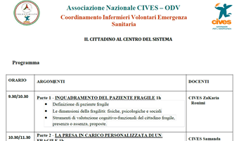 Associazione Nazionale Cives, invito ad evento 6 Ottobre 2024